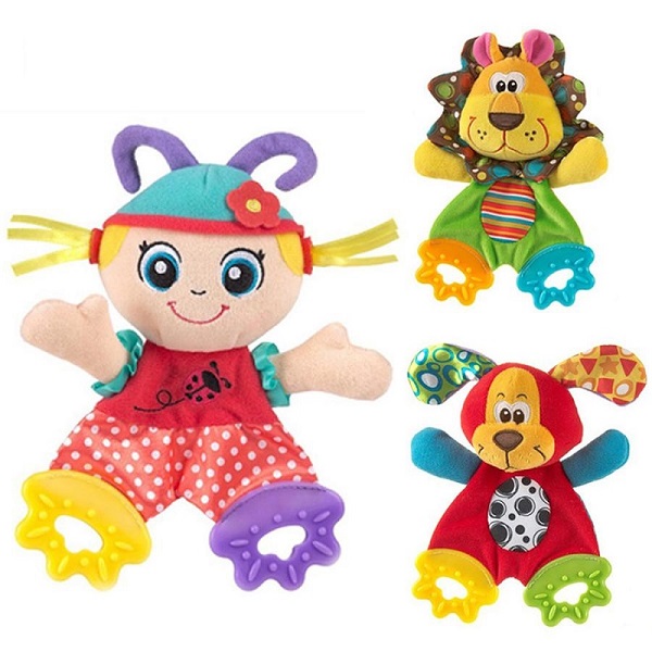 Cute Cartoon Animal Plush Toys Baby Infant Sound Paper Teether Toys Rattles Bed Stroller Brinquedos