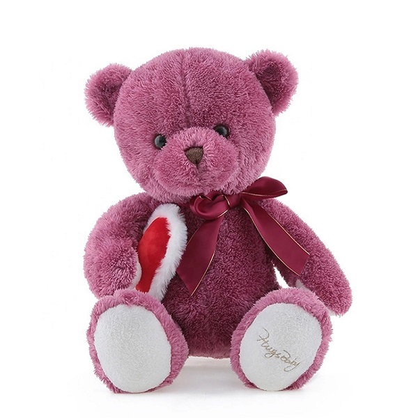 Custom logo cheap small size love smiling teddy bear kids colourful mini personalized teddy bear