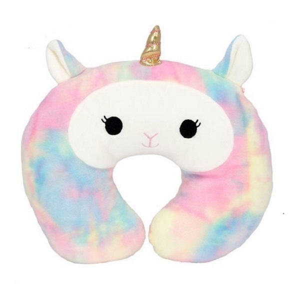stuffed U shape plush unicorn animal cushion